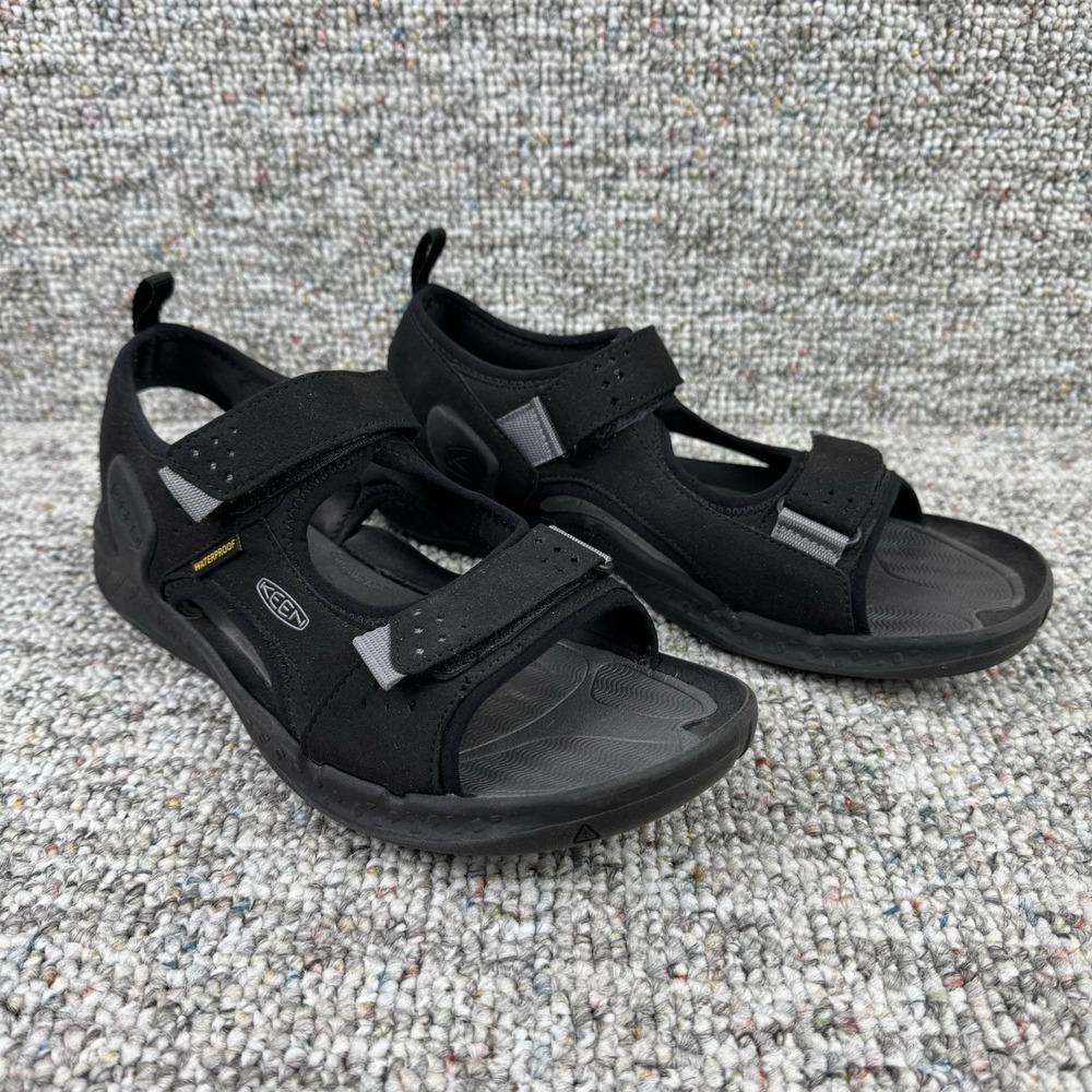 KEEN Sandals Mens 11.5 Drift Creek Two Strap Open Toe Water Black